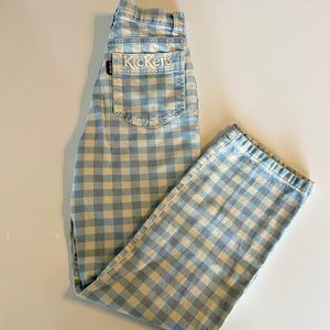 SOLD Kickers Gingham Jeans/pants